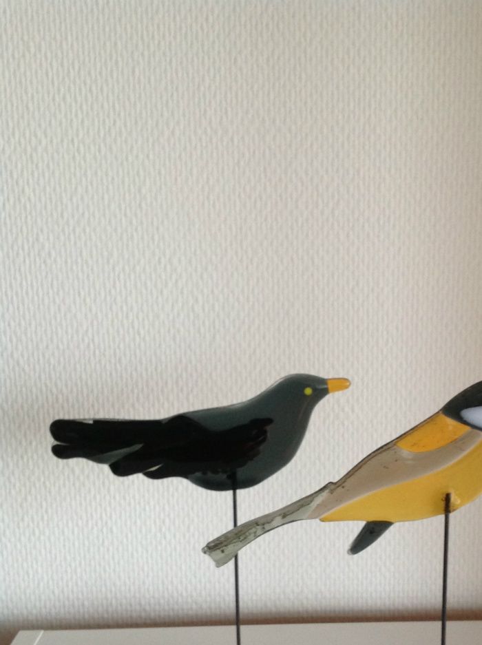 Fugle på skiferfod
(20 x 15 cm)
Pris: kr. 250,- pr. stk.